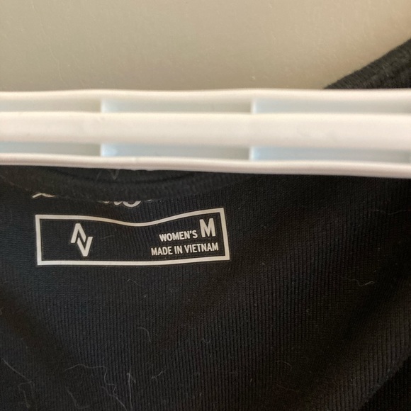 Eddie Bauer medium black faux wrap summer dress - Picture 2 of 6